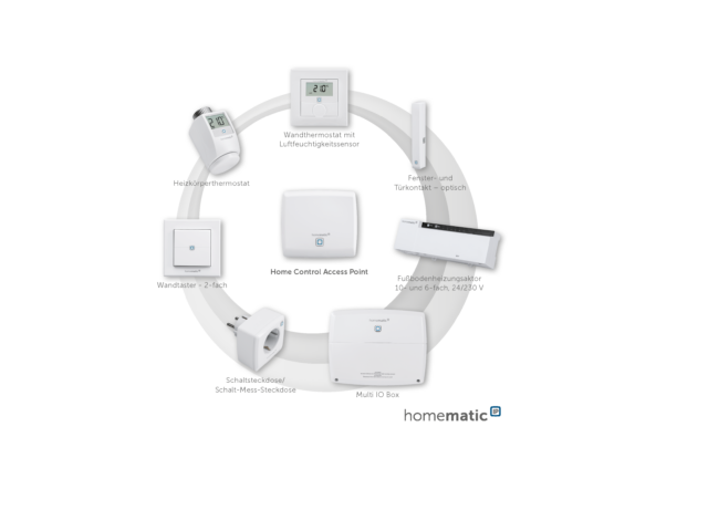 Mit Homematic IP können Anwender eine komfortable Steuerung der Fußbodenheizung sowie anderer Raumklima Produkte realisieren.