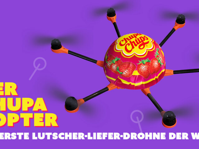 Spring du Lutscher! XXL-Betten-Trampolin und Lutscher per Drohne – Chupa Chups bringt bunte Erlebniswelt in Deutschlands Städte