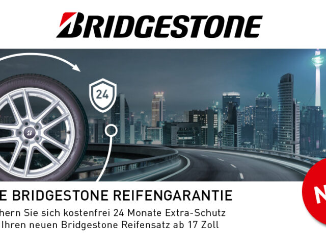 Kostenfreie Bridgestone Reifengarantie