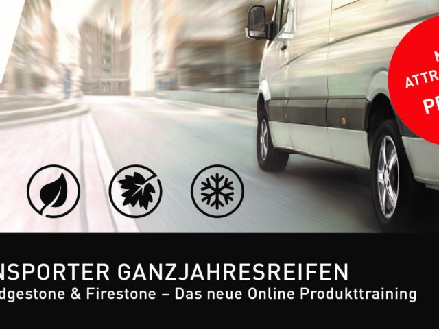 Neues Bridgestone Online-Training zu Transporter-Ganzjahresreifen