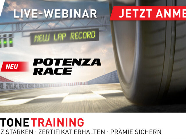 Live-Webinar zum neuen Bridgestone Potenza Race